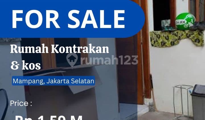 Dijual rumah kontrakan + kos sangat strategis di JakSel