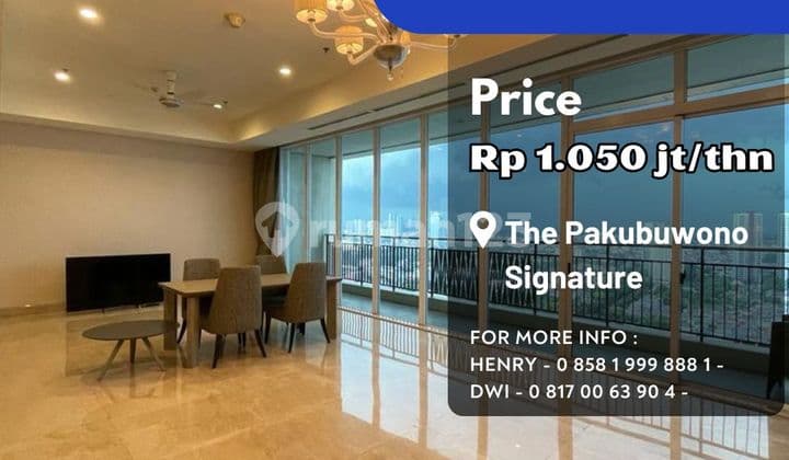 Pakubuwono Signature 4br+1 Study Luxury Unit Mid Floor City View