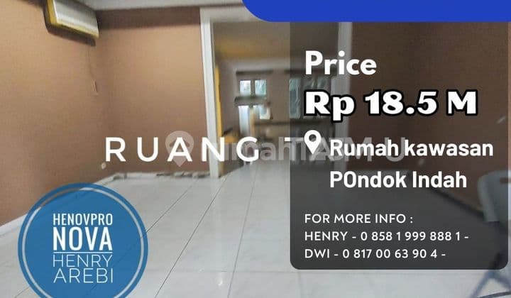 SOLD Price Drop Pondok Indah House For Sale Best Location Land