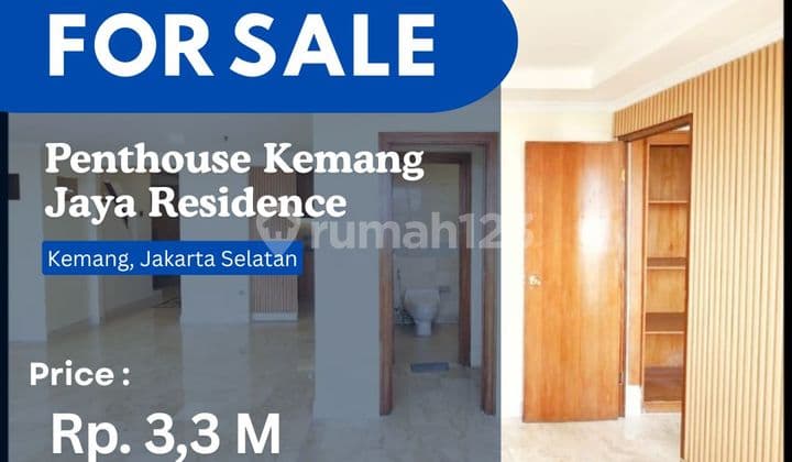 DIJUAL CEPAT DIBAWAH NJOP APT PENTHOUSEdi Kemang Jaya Residence