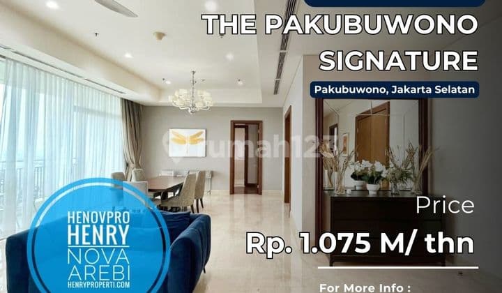 Pakubuwono Signature 4BR + 1 Study Luxury Unit Mid Floor