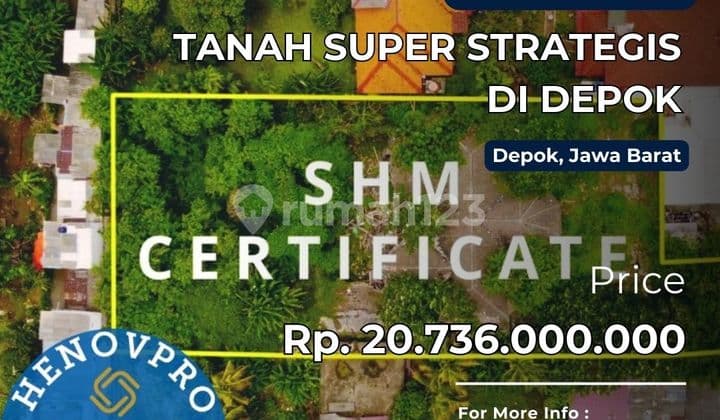 Dijual Tanah Super Strategis di Depok Jawa Barat