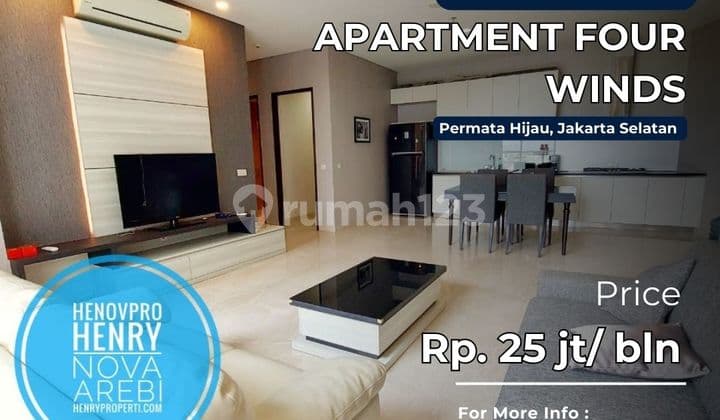 Four Winds Apt. 2+1BR Big Size Unit Best City View Full Furnish
