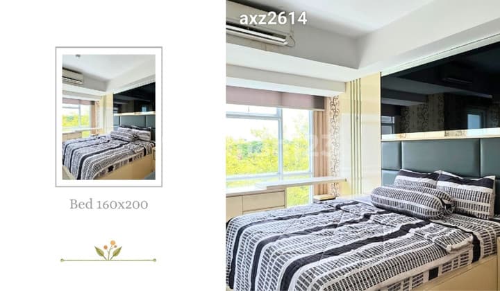 Jual Studio Apartemen Furnis Lengkap Akses Toll Satelit Grand Sungkono Lagoon