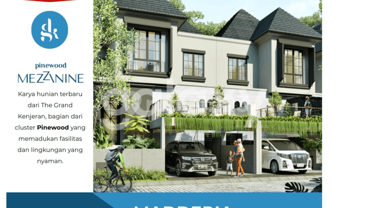 Jual Rumah Baru Mezzanine American Tropical House The Grand Kenjeran Surabaya