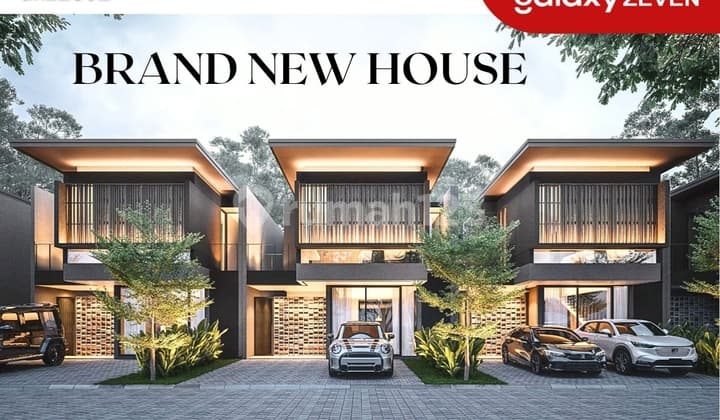 JUAL RUMAH BARU MINIMALIS TROPIS LINGKUNGAN NYAMAN TENANG CENTRAL PARK MULYOSARI