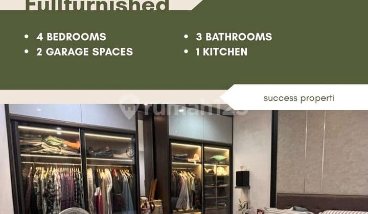 Rumah 2,5 Lantai Furnished Siap Huni di Cluster Krisan