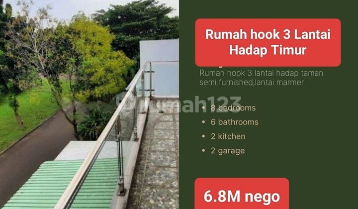 Rumah Mewah Hook 3 Lantai di Sutera Palmyra Alam Sutera