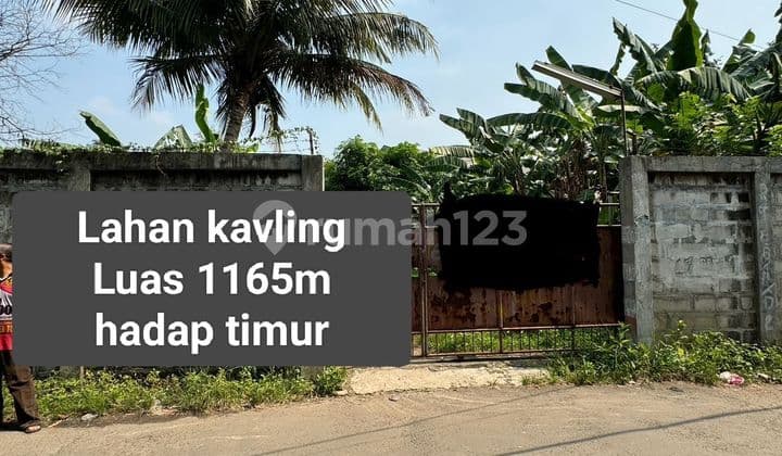 Tanah kavling gudang 1165 m² HGB di Jl bouraq tangerang