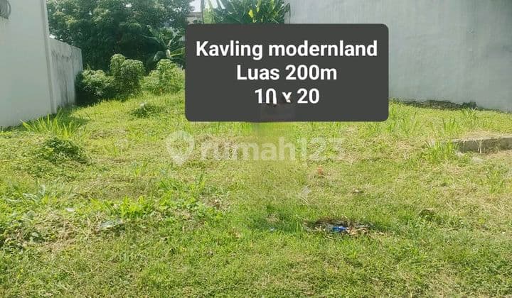 Dijual Tanah Kavling Siap Bangun Cluster Modernland Tangerang