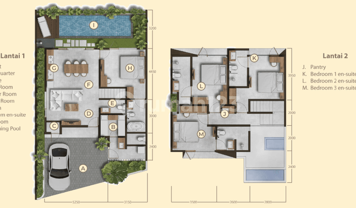 Primary Inden Royal Villas Sanur Bali 4 Kamar