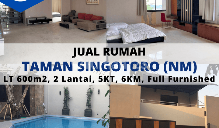 Rumah Taman Singotoro Bangunan Baru Full Furnished