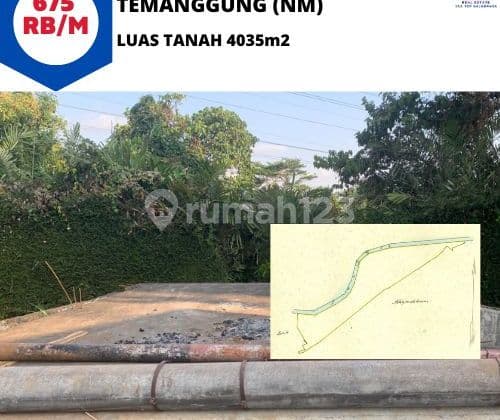 jalan utama temanggung tanah siap bangun