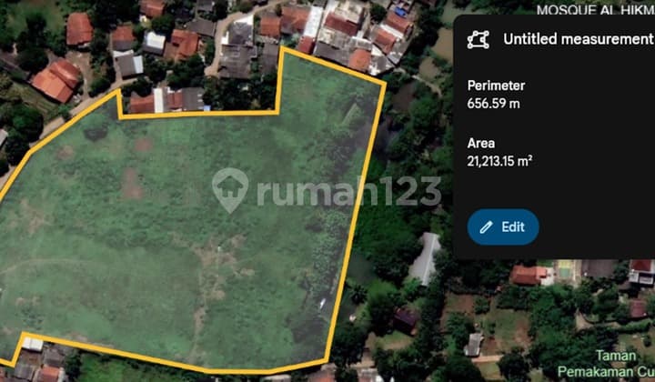 Dijual Lahan Pabrik Ex Garmen di Raya Parung Bogor Gunung Sindur