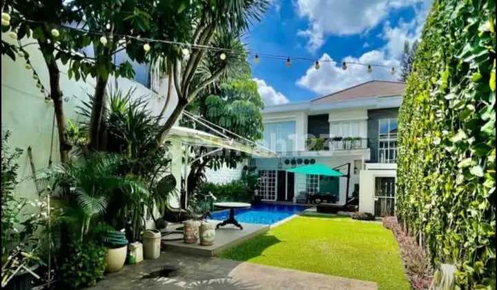For Sale: Serene House with Spacious Garden + Private Pool in Mampang, South Jakarta