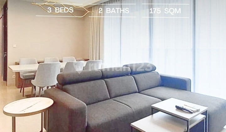 Jual Murah! Anandamaya 3 BR, 175 Sqm, Sudirman, Dekat MRT, Mall
