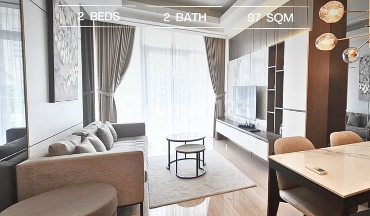Jual Termurah South Hills 2 BR, 87 Sqm, Bagus, Fully Furnished