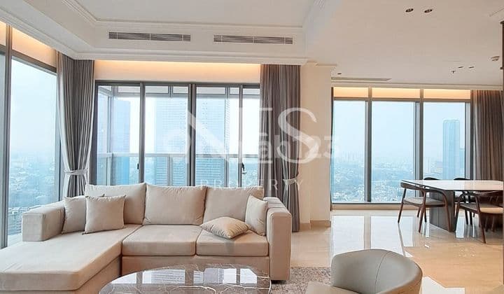 Sewa 57 Promenade 3 BR, Bagus, Full Furnished, Thamrin, MRT, Mall