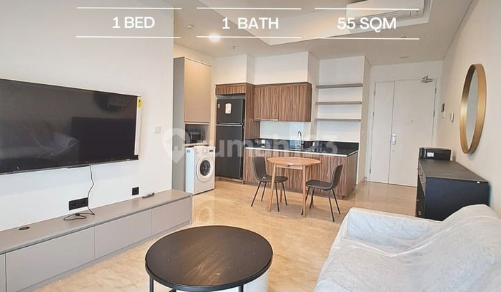 Sewa Termurah! 57 Promenade 1 BR 55 Sqm, Fully-Furnished, Thamrin