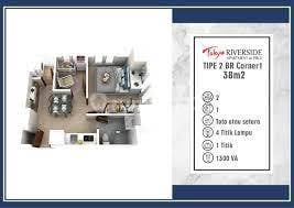 Dijual Apartemen Tokyo Pik2 2bedroom 38m Corner Murah Jual Rugi