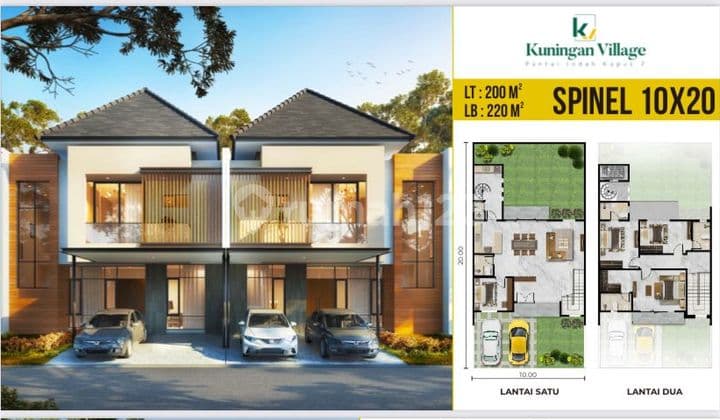 Dijual Rumah Pik 2 Kuningan Village 10x20 2 Lantai Brand New Over Credit Murah