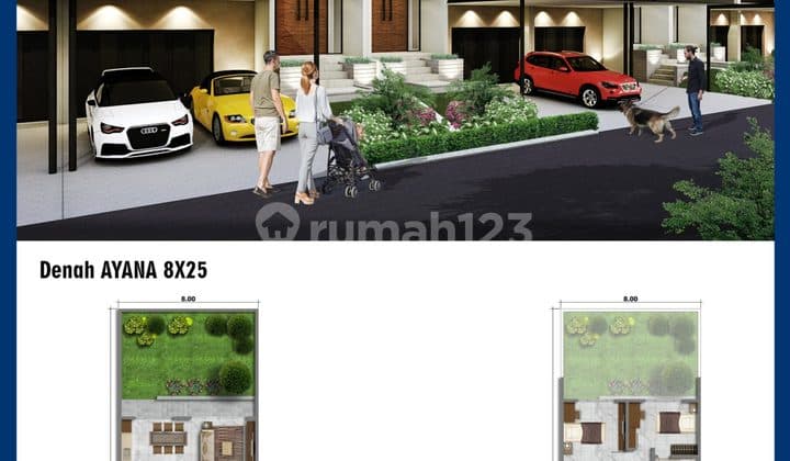 Rumah 2,5Lt Uk 8x25 Cluster Manhattan di Pantai Indah Kapuk 2