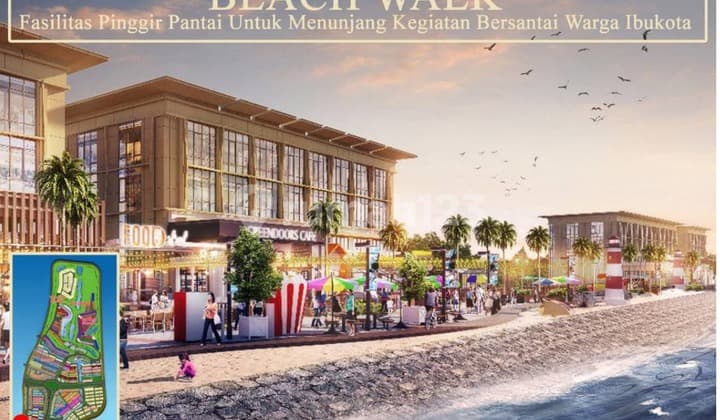 Dijual Ruko Golf Island Pik Uk 4.5x15 2 Muka 5 Lantai Beach View