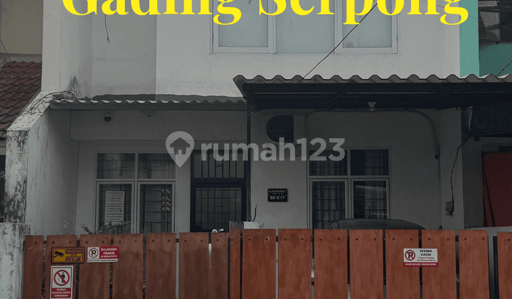 Rumah Dijual di Gading Serpong Sektor 1E SHM, 2 Lantai, Siap Huni