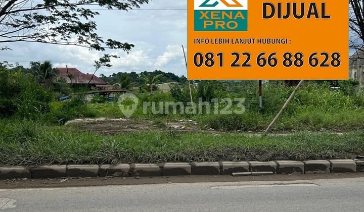 Tanah Siap Bangun Tepi Jalan Kembar Lengkap Pondasi