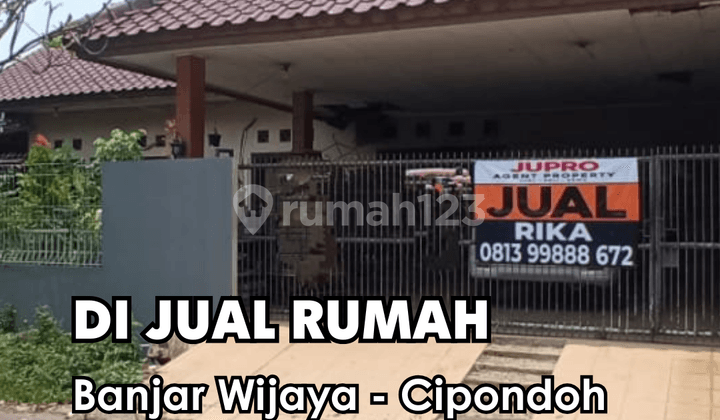 Dijual rumah Hoek + tempat usaha siap pakai Banjar Wijaya - Cipondoh