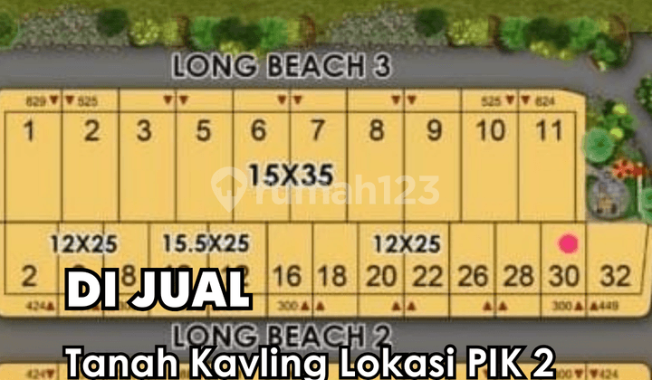 Dijual !!! Tanah Kavling Lokasi PIK 2 Cluster Long Beach