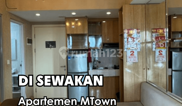 Di Sewakan !!! Apartment Mtown 2 BR Full Furnish AC 3 Unit