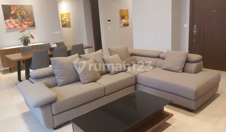 Furnished 2 bedrooms pakubuwono spring apartment for rent
