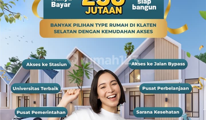 kavling siap bangun 5 menit ke stasiun klaten