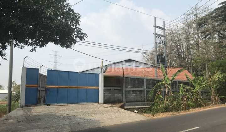 Di jual cepat gudang di jalan raya mojosari trawas