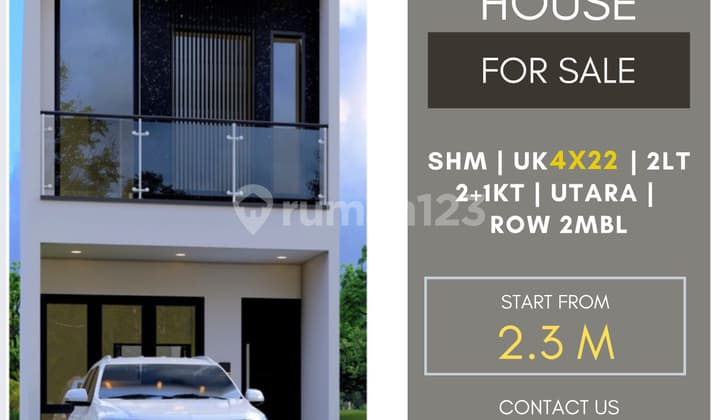 Rumah Baru 2lt Strategis Green Ville Jakarta Barat