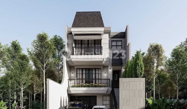 Rumah Baru 3lt American Classic Style Dengan Swimming Pool Strategis Kemang Jakarta Selatan