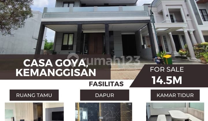 Rumah Mewah Bangunan Baru Casa Goya Kemanggisan Jakarta Barat