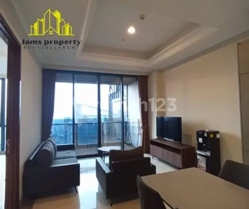For Rent: District 8 Apartment, 1 BR, 70 Sqm Area, Branded, Ready to Occupy, South Jakarta