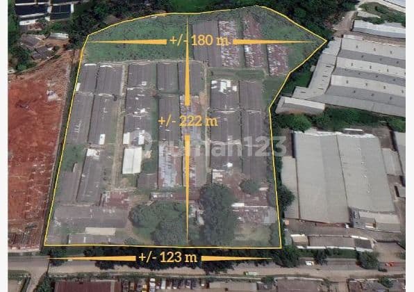 Dijual Cepat Tanah Industri 32000m² SHM