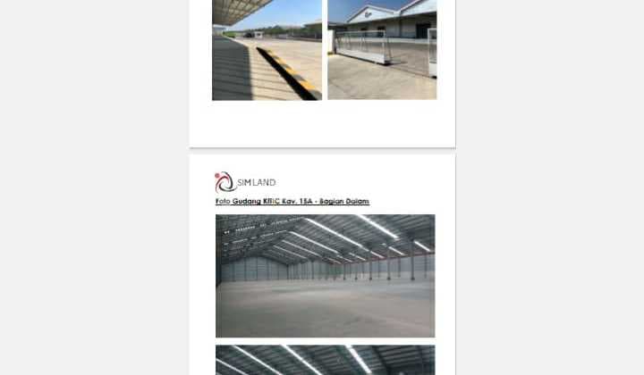 Di Jual Gudang + Kavling di Kawasan KITIC delta Mas Cikarang