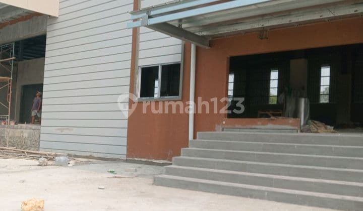 Gudang Pabrik Pemandangan Indah Di Kawasan Industri Mewah Dan Keren