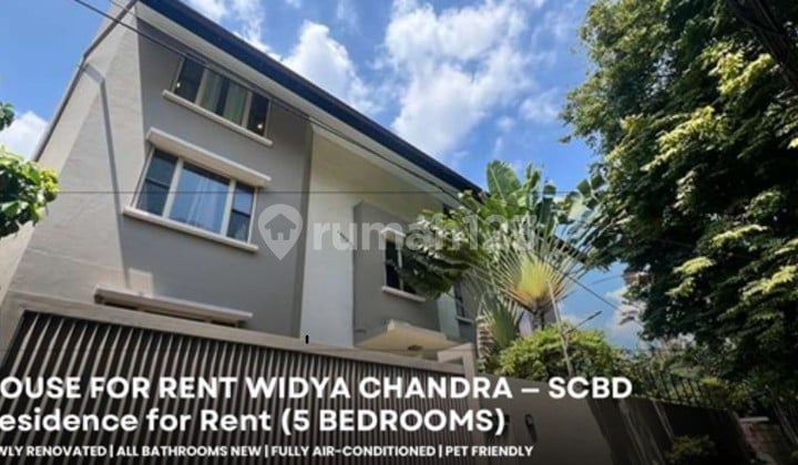 DISEWA Rumah di Jl. Widya Chandra SCBD Renovated Pool Luas 400 m2
