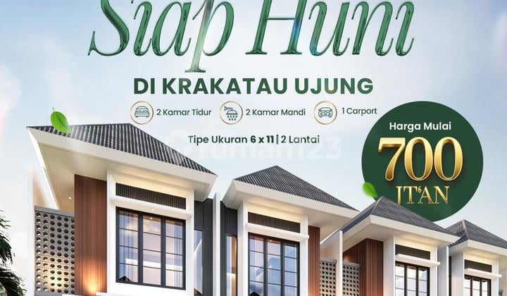 Dijual Rumah Baru Komplek Lumi Haus di Krakatau Ujung