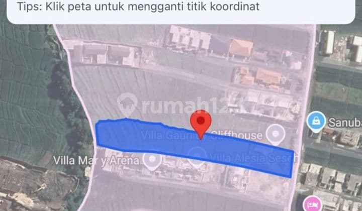 Disewakan Tanah 18 Are.shm Di Seseh -beach