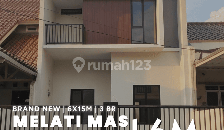 Unit Brand New! Rumah 2 Lantai, Regensi Villa Melati Mas Serpong, 5 Menit ke Pintu Tol Jelupang