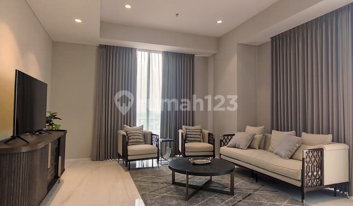 Apartemen 3 BR, Saumata, Alam Sutera, Brand New, Corner Unit, Furnished, Private Lift, Lantai Tengah