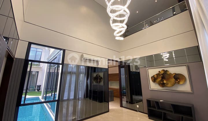 Rumah Mewah 3 Lantai, Furnished Interior Designer, Lancewood Navapark Bsd, View Taman Bonus Home Theatre Karaoke Room