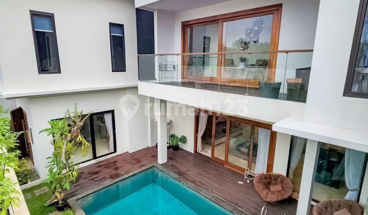 2-Story House in Cilandak, Pondok Labu, South Jakarta, Tropical Modern Furnished in Balinese Villa Style with Rooftop Garden, Private Pool
