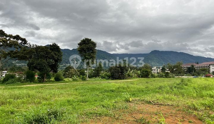 Tanah Dekat Jalan Raya Puncak View Perbukitan Dan Gunung